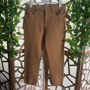 a.n.a Tan High-Waisted Jeans, Size 12
